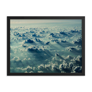 Sunset in the Clouds (Framed Print)