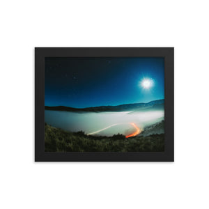 Moonlit Inversion (Framed Print)
