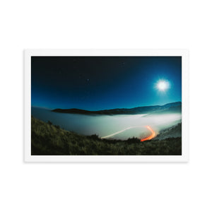 Moonlit Inversion (Framed Print)